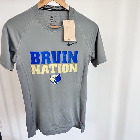 NWT UCLA Bruins Nike PRO Dri-Fit Short Sleeve Crewneck Shirt MenS Medium New - Picture 1 of 7
